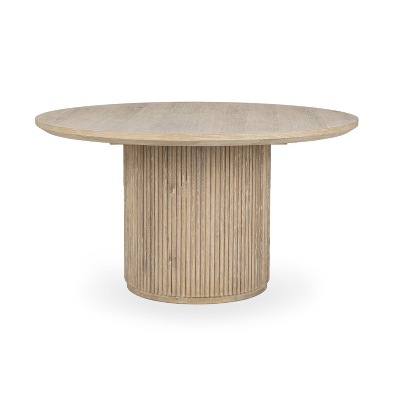 Table de salle à manger Vander, Crème, crème