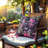 Floral Throw Pillow with Insert for Couch Sofa Bed – Decorative Accent Cushion for Home & Christmas Décor Gift