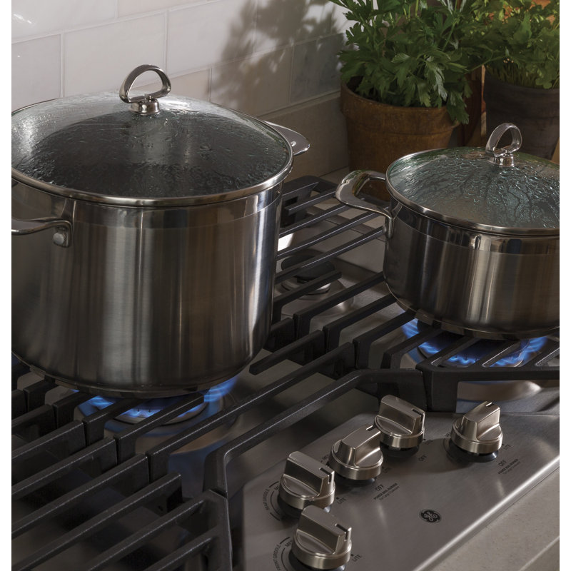 36" Gas Cooktop with 5 Burners, Stainless Steel