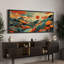 "Colorful Abstract Landscape Illustration" - très grande impression sur toile encadrée-619974533-619974557