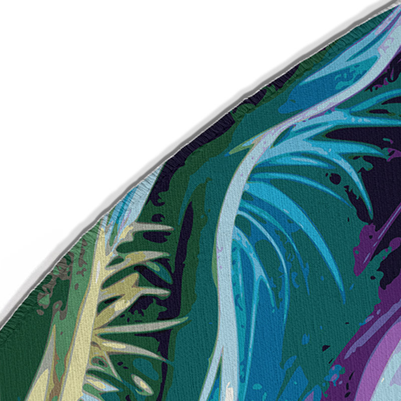 Tapis intérieur et extérieur Secret Glade, Rond 5 pi