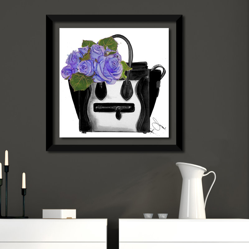 « apportez-moi des fleurs », impression encadrée, H 25,5 po x l 25,5 po x P 1 po, Cadre noir
