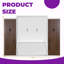 Grand lit escamotable mural avec bureau intégré, placard de rangement, tiroirs | Solution de bureau et de chambre à coucher pliable peu encombrante