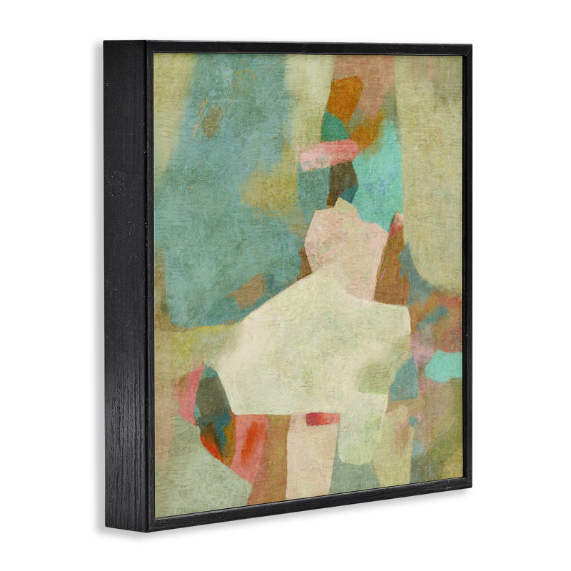 Bedtime Story Substrat Abstraction, giclée encadrée, design par Suzanne Nicoll, Giclée encadrée noir minuit