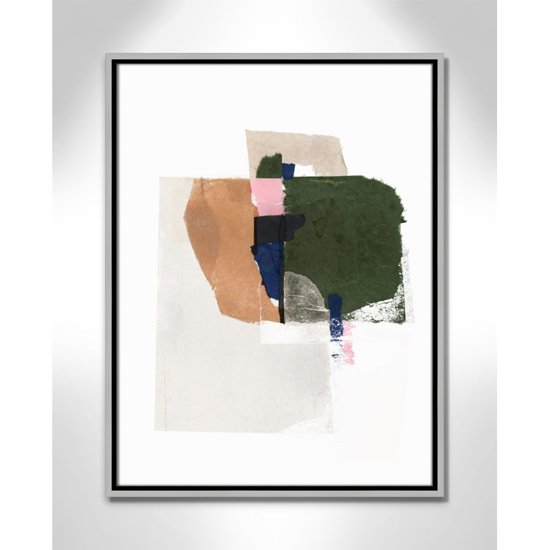 «Patchwork P pièces I Print» par Casa Fine Arts, Argent, H 25,5 po x l 19,5 po