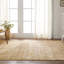  Tapis géométrique tissé à la machine en polypropylène / polyester doré / taupe-708878204