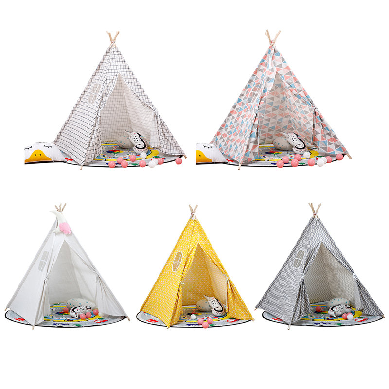 Downey Freeport Park 120cm W x 120cm D Indoor Fabric Triangular Play Tent