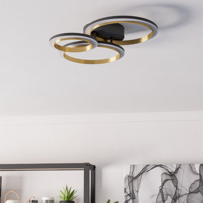 Makela Plastic LED Semi Flush Mount