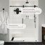  Briza 56 - Porte de douche coulissante sans cadre 60 x 76 po en verre trempé transparent-95067216