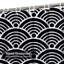 Rideau de douche noir avec 12 crochets-202361231