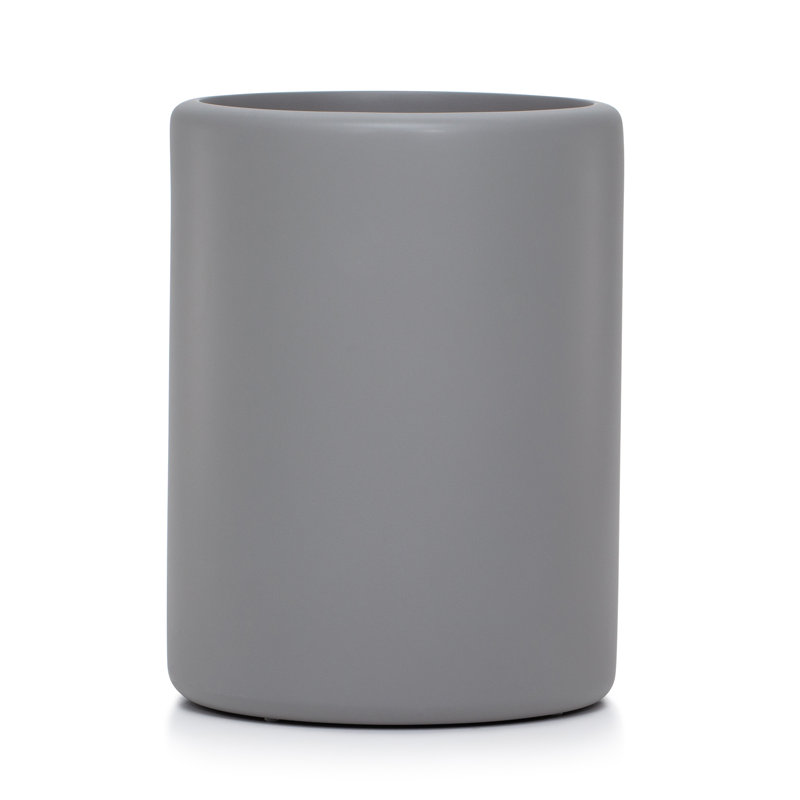 Domus Smoke Matte 3 Gallons Waste Bin