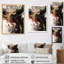 Or et fluide rouge fusion II - art mural abstrait-723939665-643368119