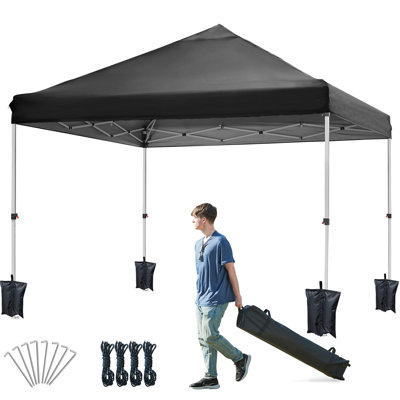 Outdoor Pop Up Gazebo Black