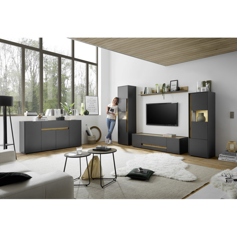 Bridgeview TV Stand for TVs up to 65", Anthracite