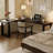 + Black L-Shaped Solid Wood desk-109691571-109691567
