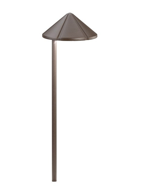 Bustle Low Voltage Pathway Light, Textured Architectural Bronze