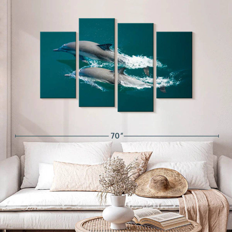 Mer des dauphins de Cortes, H 32 po x l 52 po