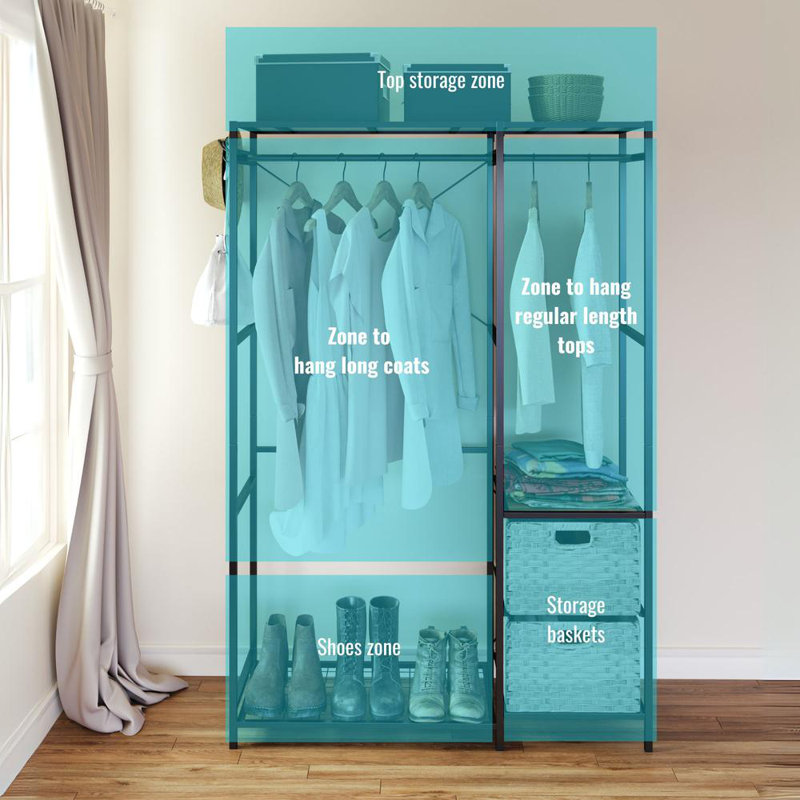 Stylish Hanging Storage Rack, Light Gray