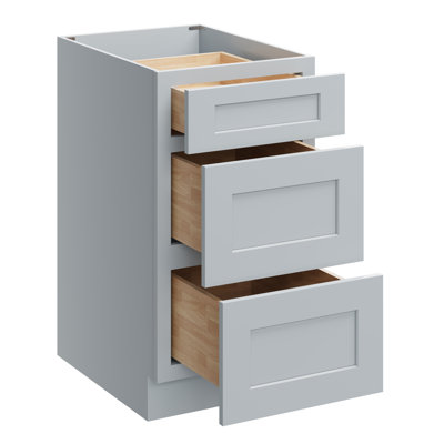 CASAINC H34.5" X D24" Kitchen Cabinet Floor Base Cabinet With 3 Drawers