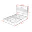 Base de lit plateforme avec port USB, veilleuse et tablette de tête de lit-912045005-912045006
