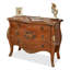 Console brun foncé en bois manufacturé