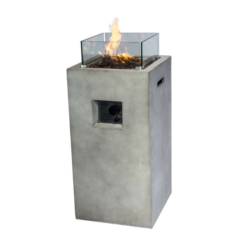Column Concrete Propane Smokeless Fire Pit