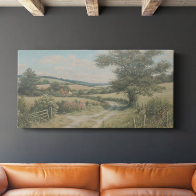 Série paysage - CCCLLXXXI - Toile tendue avec châssis - Prêt à être accroché