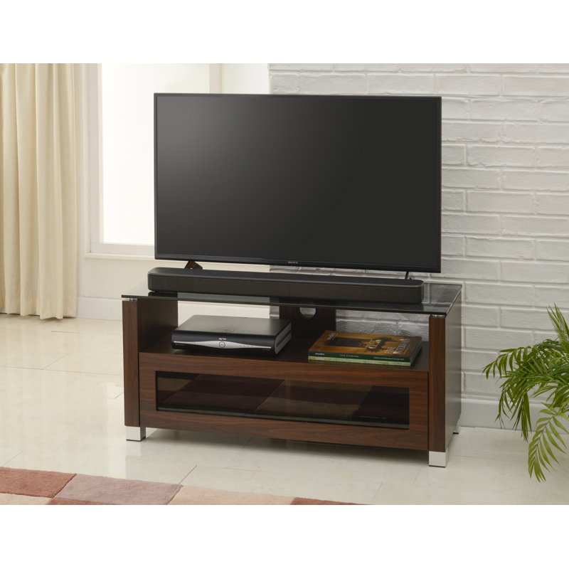 Unfinished TV Stand for TVs up to 55", Walnut