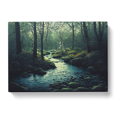 Fantastic Forest Stream - Wrapped Canvas
