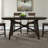 Reber 6 Person Extendable Solid Wood Top Gathering Table Set w/ Upholstered Chairs-1784722200