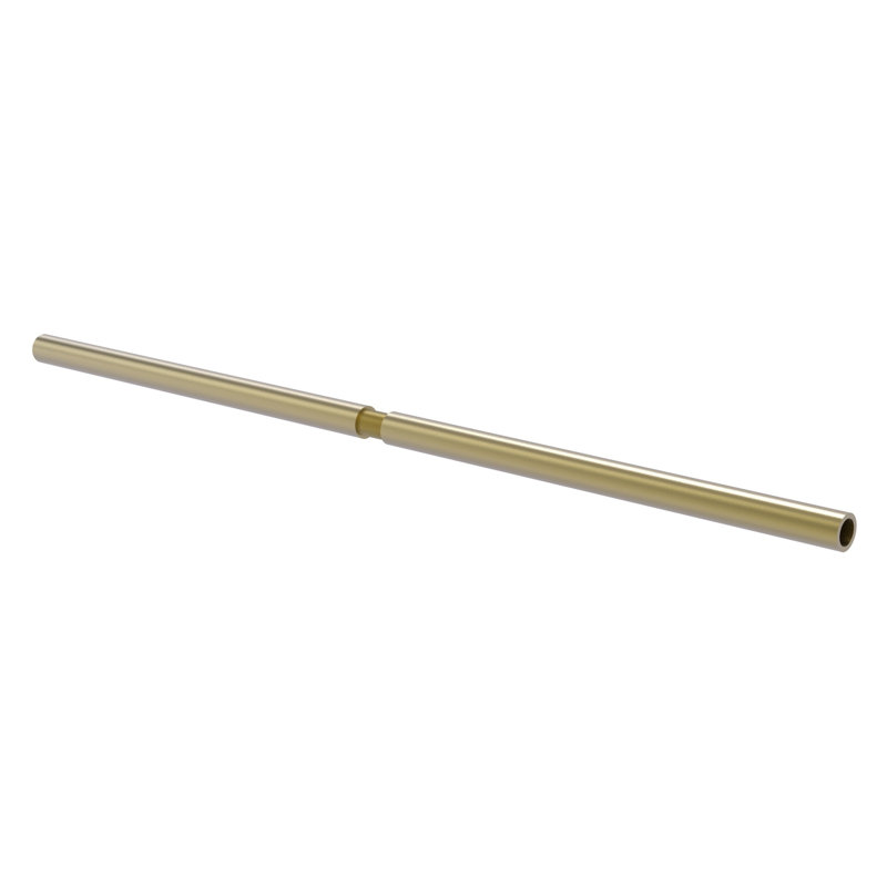 Straight Shower Curtain Rod, 60" W, Satin Brass