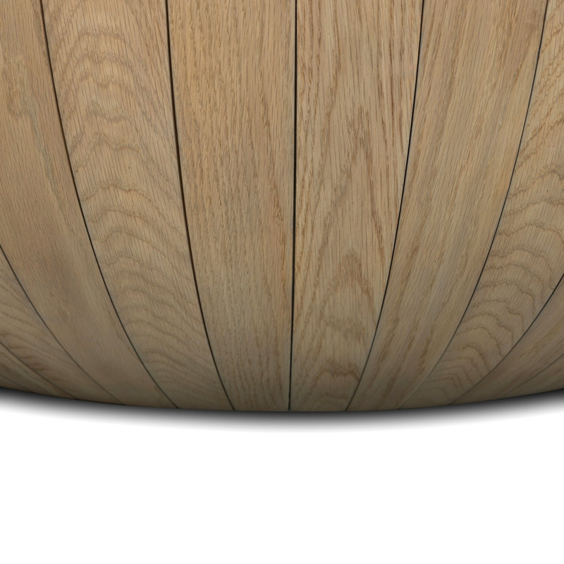 Ryan Solid Wood Coffee Table, Natural Oak
