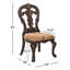 Chaise d'appoint à dossier Queen Anne Ceja