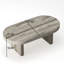 Table basse cannelée ovale moderne Mid-Century, table basse de style campagnard, table basse, centre de table pour salon, bureau, décoration intérieure (naturel, P 23,62 po x l 47,24 po x H 16,34 po)-232027364
