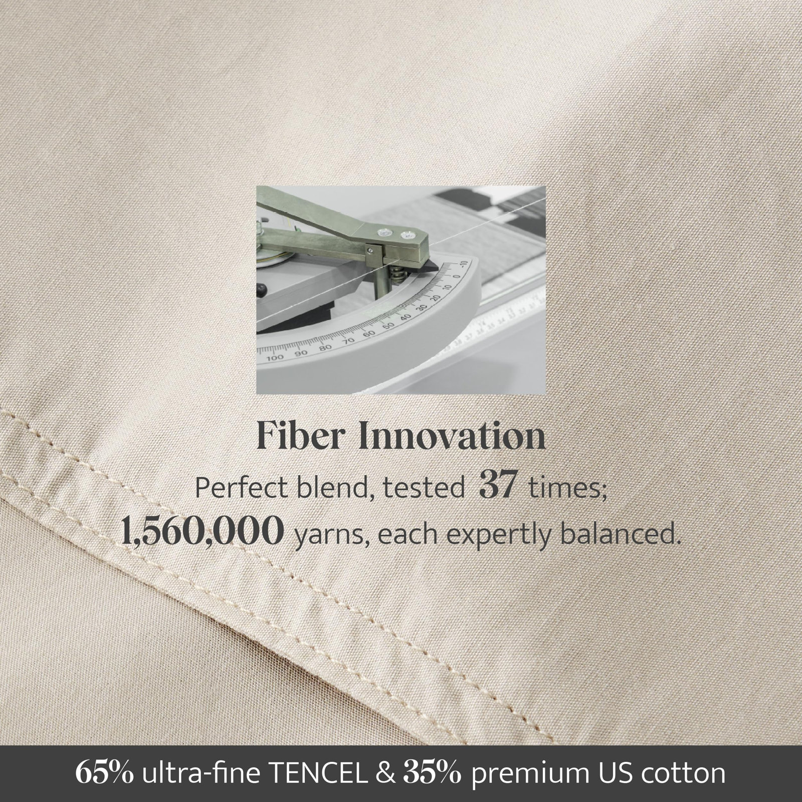 Double Stitch Duvet Cover Set, King Duvet Cover + 2 Shams, Sandstone