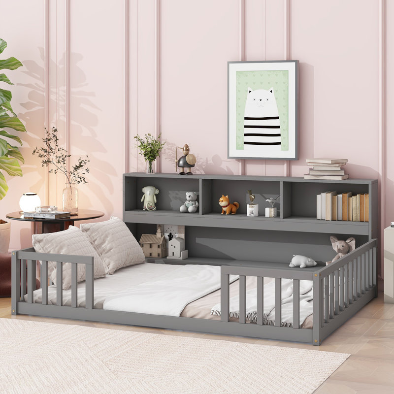 Jiah Yes Bed, Twin, Gray