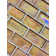 Atmosphere 2 in. x 4 in. Iridescent Recycled Glass Handmade Plastic Face Mounted Mosaic Decorative Wall & Pool Tile