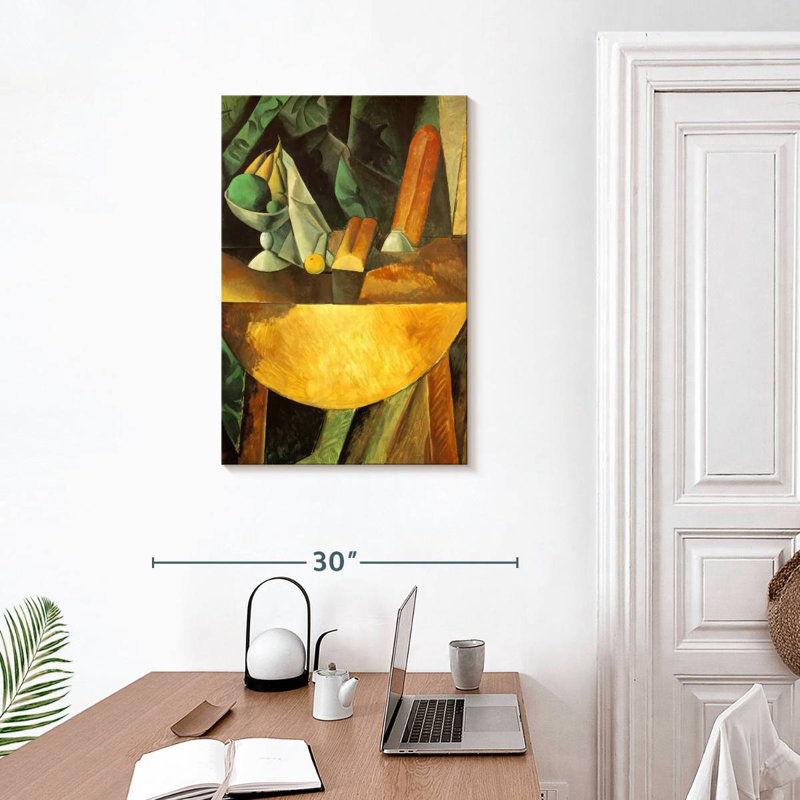 Avery Bread And Fruit Dish On A Table, 30" H x 20" W