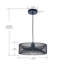 Luminaire suspendu 1 lumière de 12 po en noir de style industriel avec abat-jour en maille