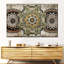 Ensemble de 3 mandalas rétro sur toile 3 pièces-1191448122