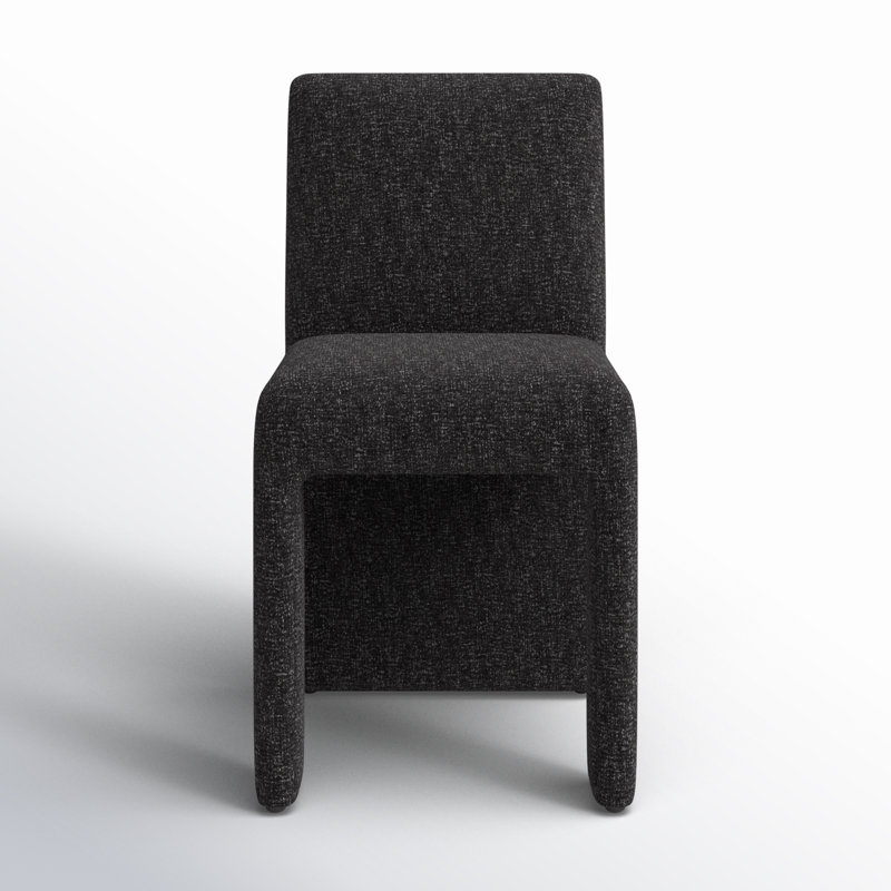 Silverton 19.7'' H Upholstered Pine Parsons Chair, Black
