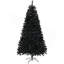 Arbre de Noël artificiel de 9 pi de hauteur, arbre de Noël non éclairé avec 2132 pointes de branches, ouverture automatique, base en acier, décoration des Fêtes pour bureau personnel, noir-1319892980