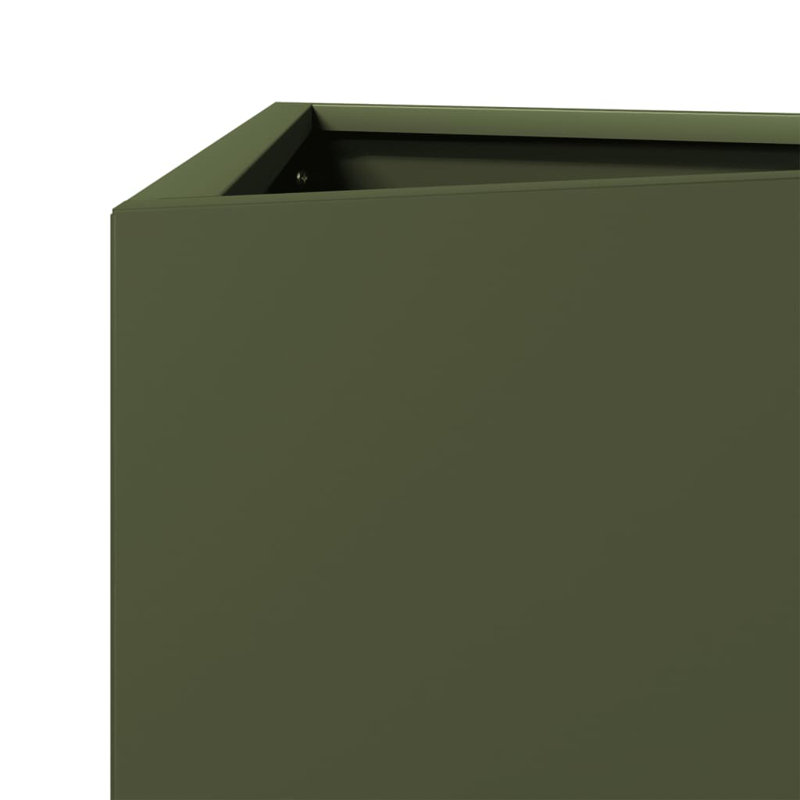 Alicija Planter Box, 70cm H x 40cm W x 34.5cm D, Olive Green