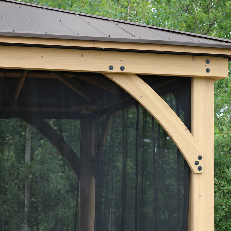 Alberteen 3.66m X 3.66m Wood Patio Gazebo