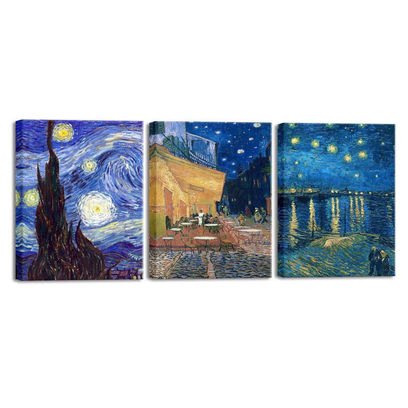 3 Piece Wrapped Canvas Print, 40 cm H x 30 cm W