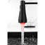 Robinet de cuisine à DEL noir avec robinet escamotable, levier simple, rotation à 360 °, robinet rétractable à nettoyage simple et rapide, poignée, noir, degré efficace