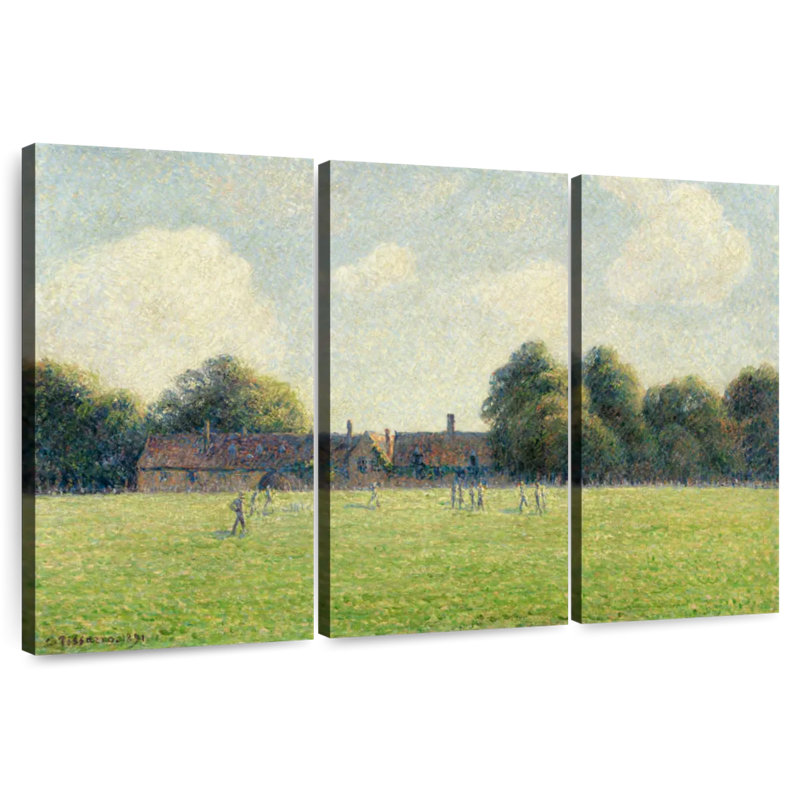 Sirci Hampton Court Green London 1891, H 20 po x l 33 po