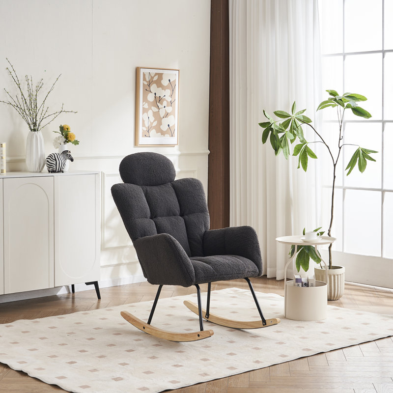 Rocking Chair, Dark Grey