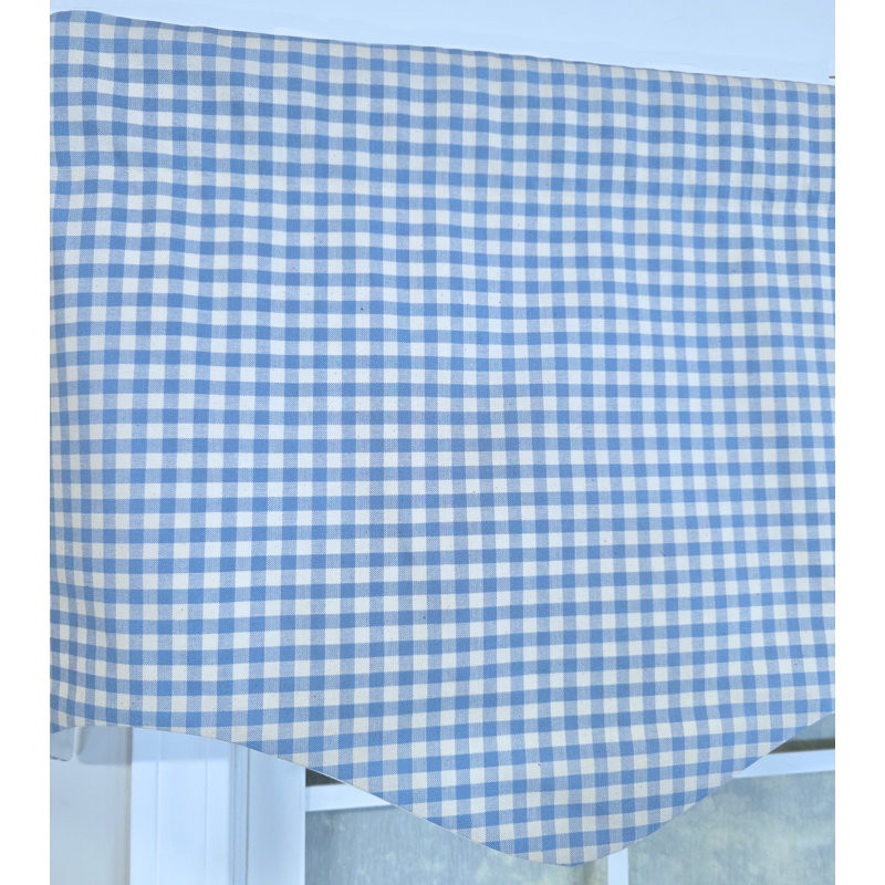 RLF Home Gingham Regal Valance, Blue