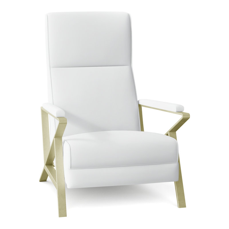Infinity 28.25" Wide Manual Standard Recliner, Brushed Brass, Perigold Willa Snow